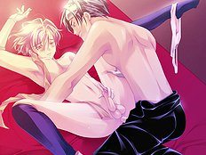 Strong gay boy tops and dominates his lover