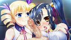 Incredible big tits, group, blowjob, outdoor hentai set