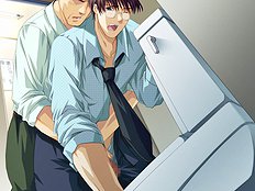 Horny yaoi guys bang hard young virgin cutie