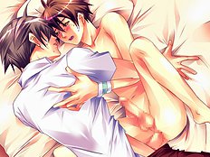 Young yaoi lovers try out reaming and bdsm