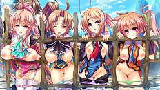 Incredible big tits, group, blowjob, outdoor hentai set