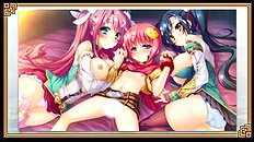 Incredible big tits, group, blowjob, outdoor hentai set