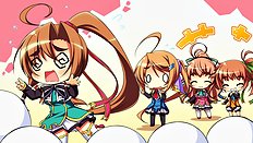 Incredible big tits, group, blowjob, outdoor hentai set