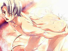 Blonde guys use bondage and toys in sex games