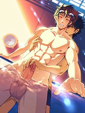 Saucy hard yaoi pics with handsome anime gay