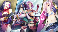 Incredible big tits, group, blowjob, outdoor hentai set