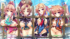 Incredible big tits, group, blowjob, outdoor hentai set