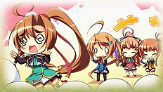 Incredible big tits, group, blowjob, outdoor hentai set