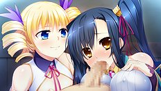 Incredible big tits, group, blowjob, outdoor hentai set