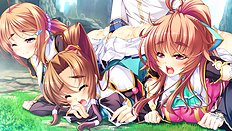 Incredible big tits, group, blowjob, outdoor hentai set