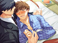 Horny yaoi guys bang hard young virgin cutie