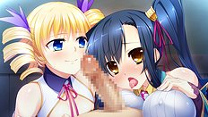 Incredible big tits, group, blowjob, outdoor hentai set