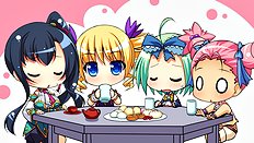 Incredible big tits, group, blowjob, outdoor hentai set