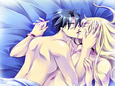 Blonde guys use bondage and toys in sex games