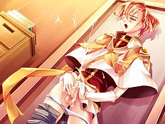 Strong gay boy tops and dominates his lover