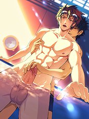 Saucy hard yaoi pics with handsome anime gay