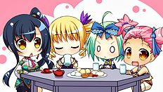 Incredible big tits, group, blowjob, outdoor hentai set