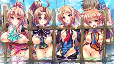 Incredible big tits, group, blowjob, outdoor hentai set