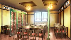 Incredible big tits, group, blowjob, outdoor hentai set