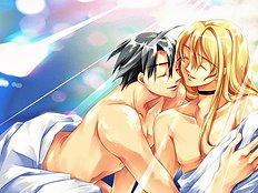 Blonde guys use bondage and toys in sex games